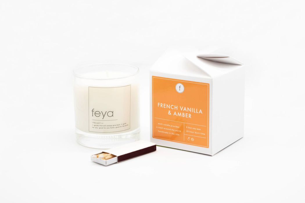 French Vanilla Amber Candle